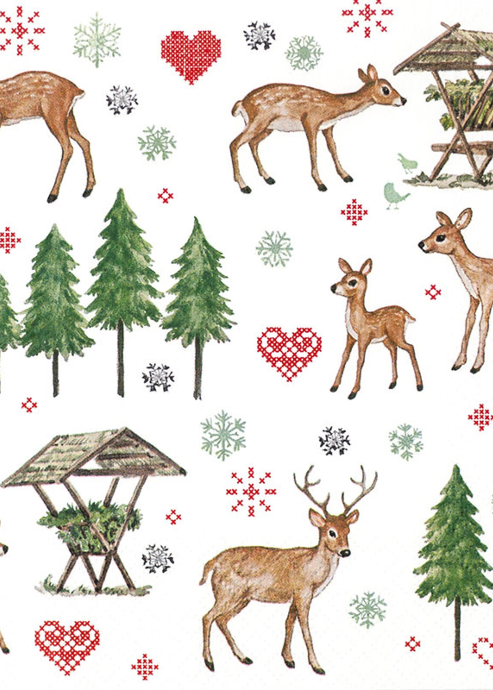 612012 Charming Deer Napkins (Retired)