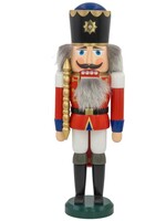 Seiffener Volkskunst eG 11201/9 Nutcracker King Red & White - 39cm
