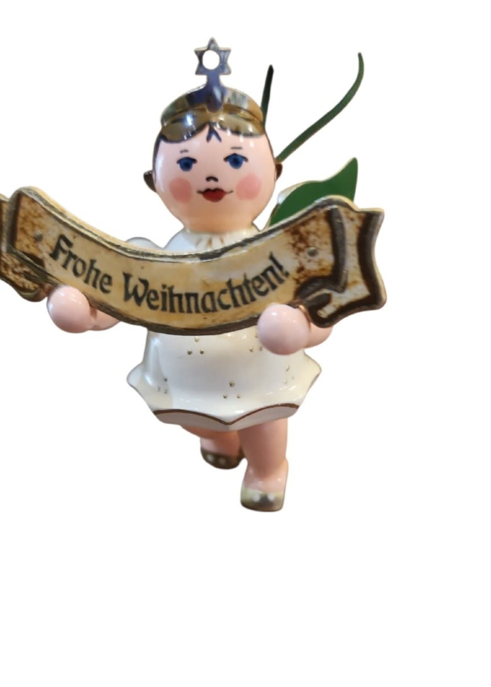Hubrig 120h1001 Angel Merry Christmas  Ornament - 2.5 inches