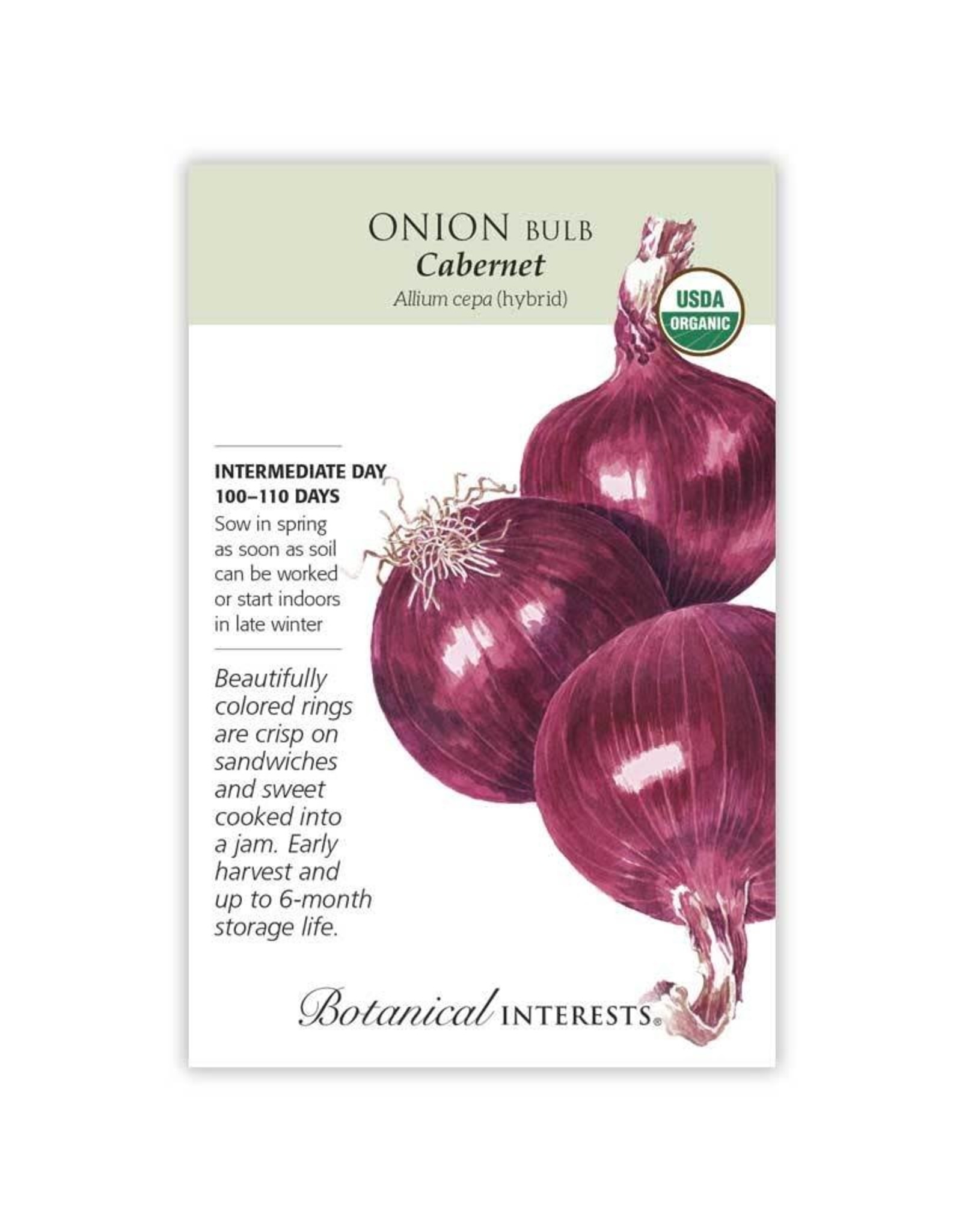 Seeds - Onion Bulb Red Cabarnet Hybrid (ID) Org