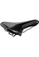 Brook's England Brooks B15 Swallow Saddle - Black - Chrome Rails
