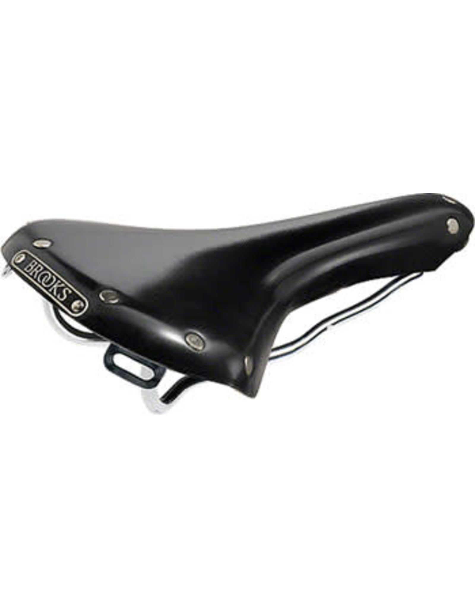 Brook's England Brooks B15 Swallow Saddle - Black - Chrome Rails