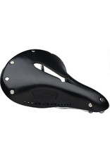 Brook's England Brooks B17 S Imperial Women's Saddle - Black - Chrome Rails