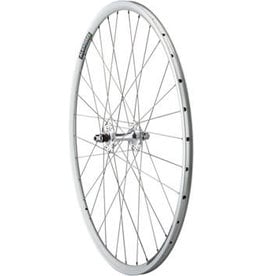 Quality Wheels Quality Wheels Value Double Wall Series Track Front Front Wheel - 700, 9x1 Threaded x 100mm, Rim Brake, Silver, Clincher, Cartridge