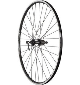 Quality Wheels Quality Wheels Value Double Wall Series Rear Wheel - 700, QR x 130mm, Rim Brake, HG 10, Black, Clincher, 32H