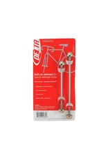 Delta Cycle Delta TD-9100 Axle Rodz 5mm Allen Skewer Set, Silver