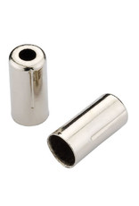 JAGWIRE Jagwire 5mm Open Pre-Crimped End Caps Chome Plated, Single