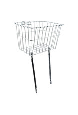 WALD Wald 1352 Front Grocery Basket with Adjustable Legs Silver