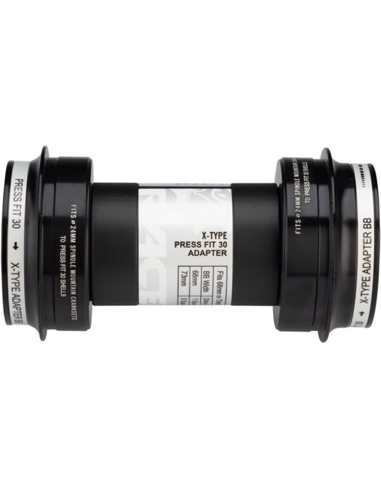 RaceFace RaceFace EXI PF30 Bottom Bracket: 46mm ID x 73mm Shell x 24mm Spindle (Works w/ Hollowtech)