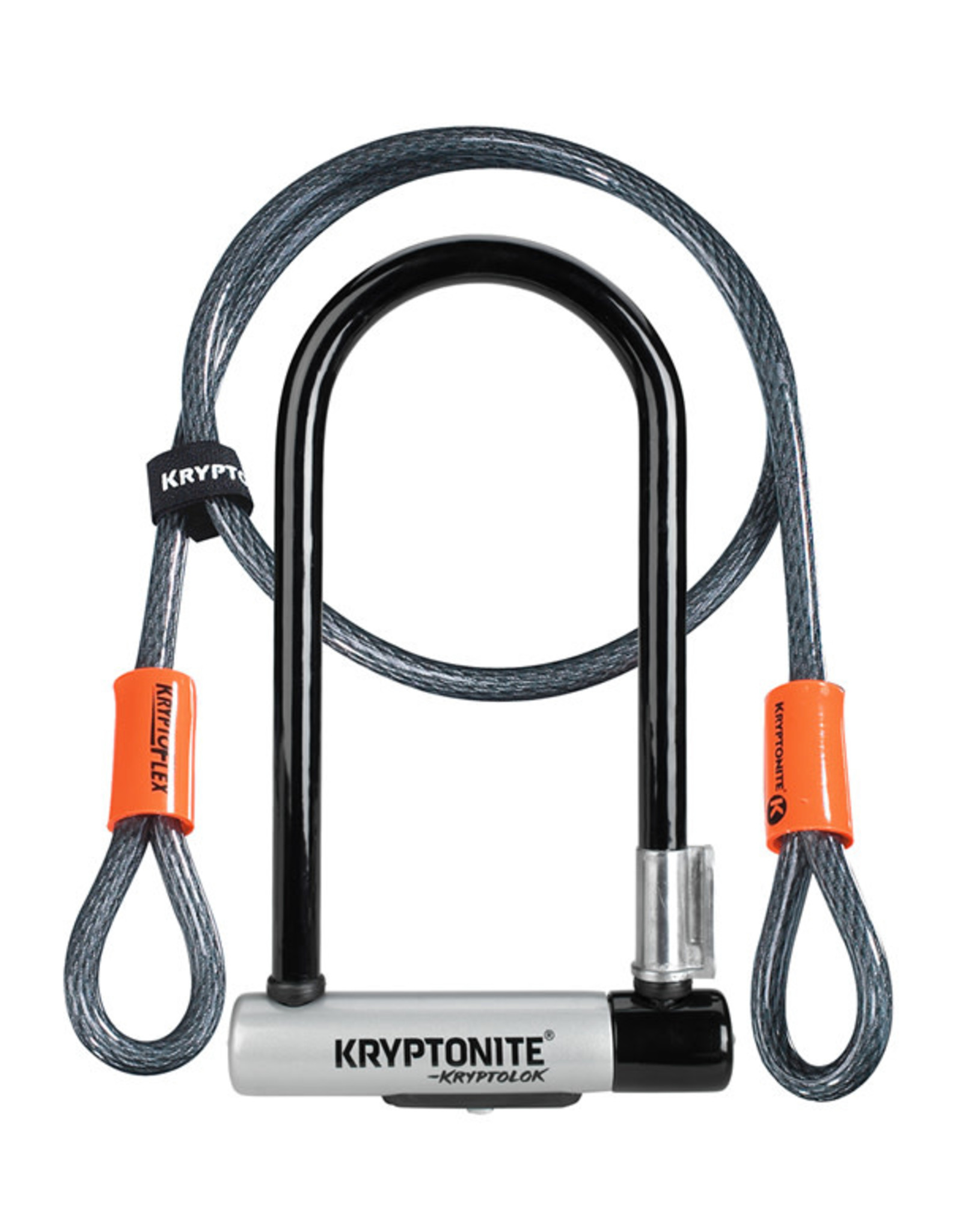 Kryptonite Kryptonite KryptoLok U-Lock 4 x 9" Keyed w/ 4' Cable & Bracket
