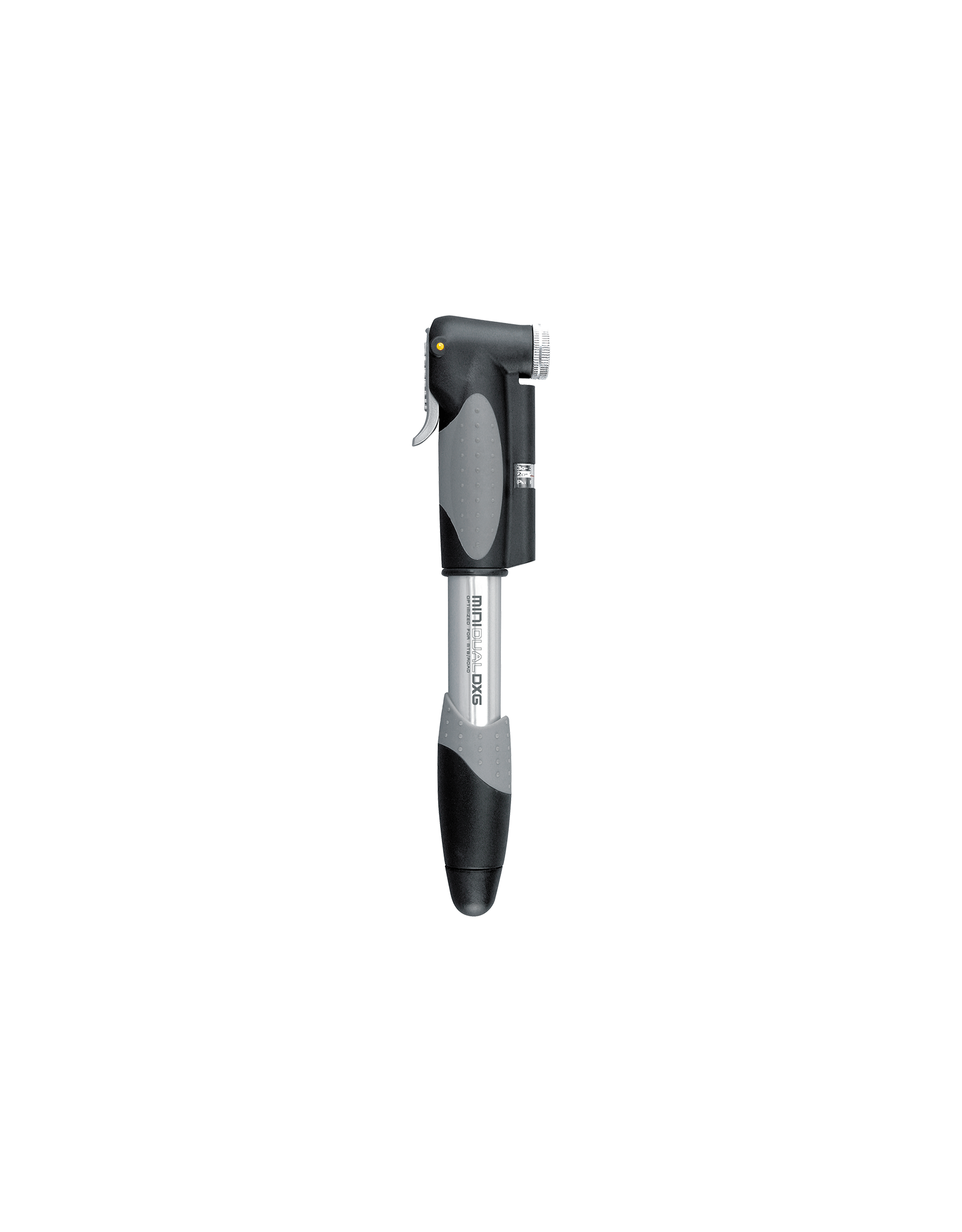 Topeak Topeak MINI DUAL DXG Frame Pump w/ Gauge: Silver/Black