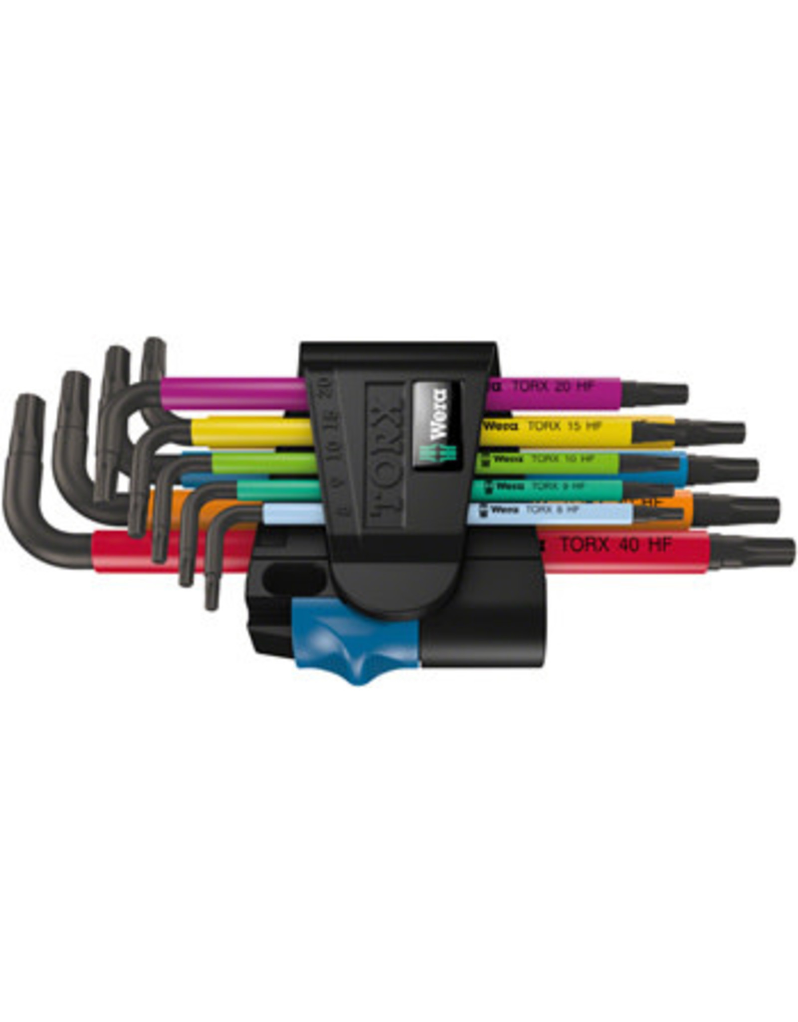 Wera Wera 967/9 TX HF 1 L-Key Torx Wrench Set - 9 Piece, with Holder, Multicolor