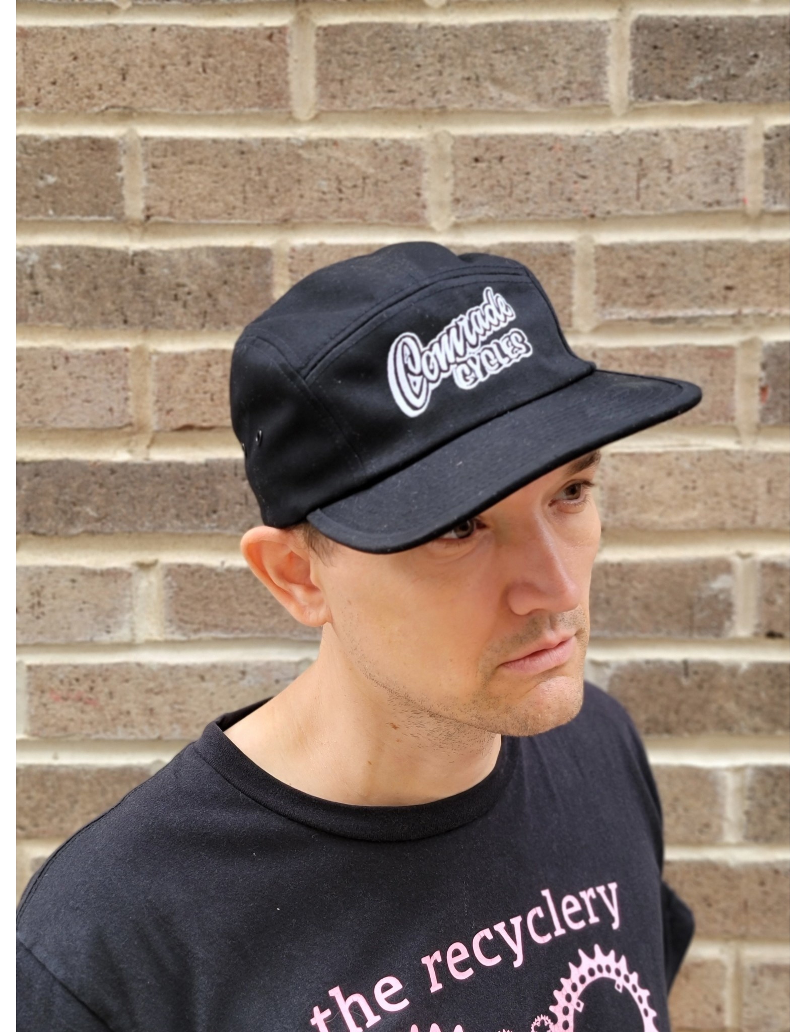 Comrade Cycles Comrade Cycles Mechanic 5 Panel Hat Cap Black