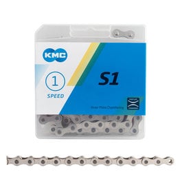 KMC KMC S1 Chain - Single Speed 1/2" x 1/8", 112 Links, Silver