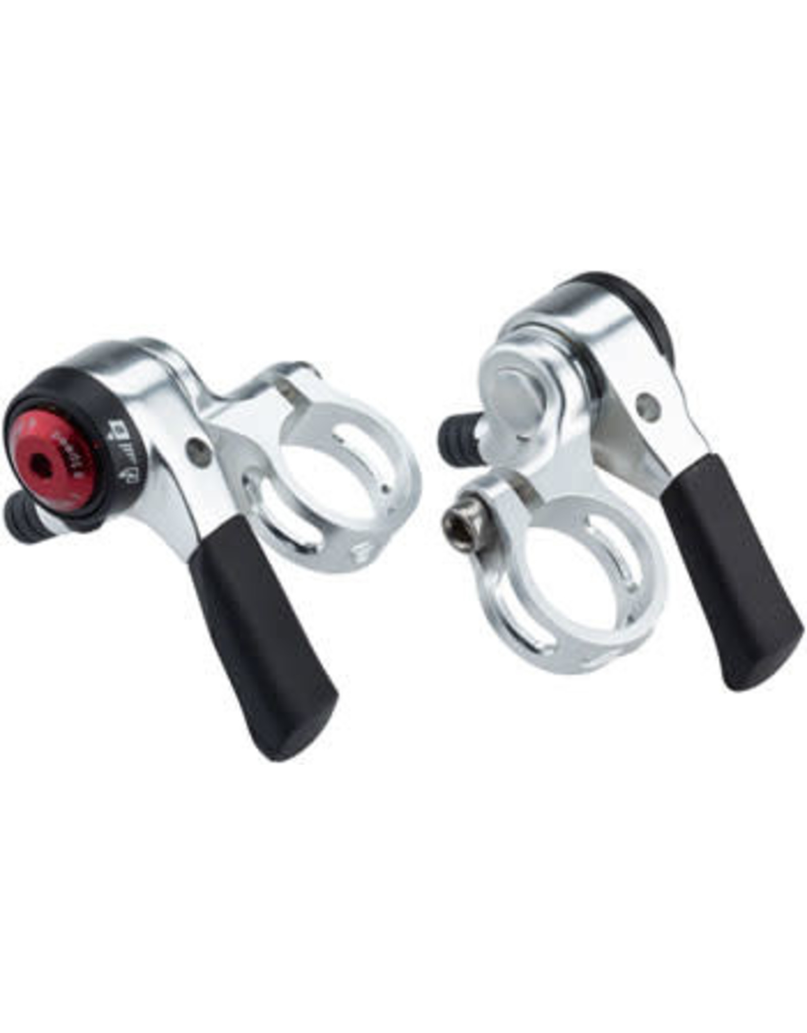 MicroShift microSHIFT Thumb Shifter Set, 8-Speed, Double/Triple, Shimano Compatible, Black