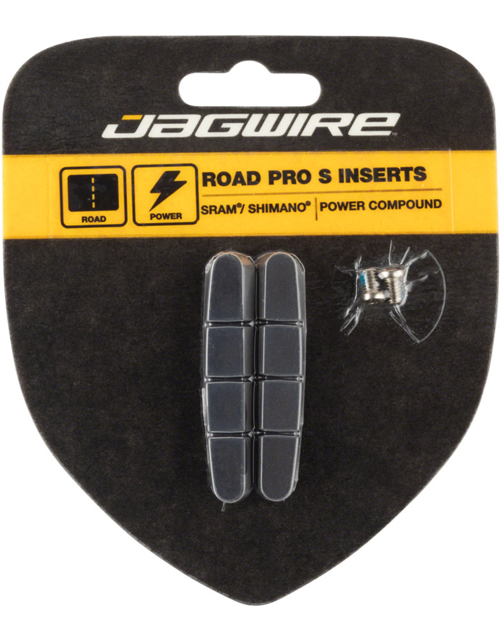JAGWIRE Jagwire Road Pro S Brake Pad Inserts SRAM/Shimano Black, Pair