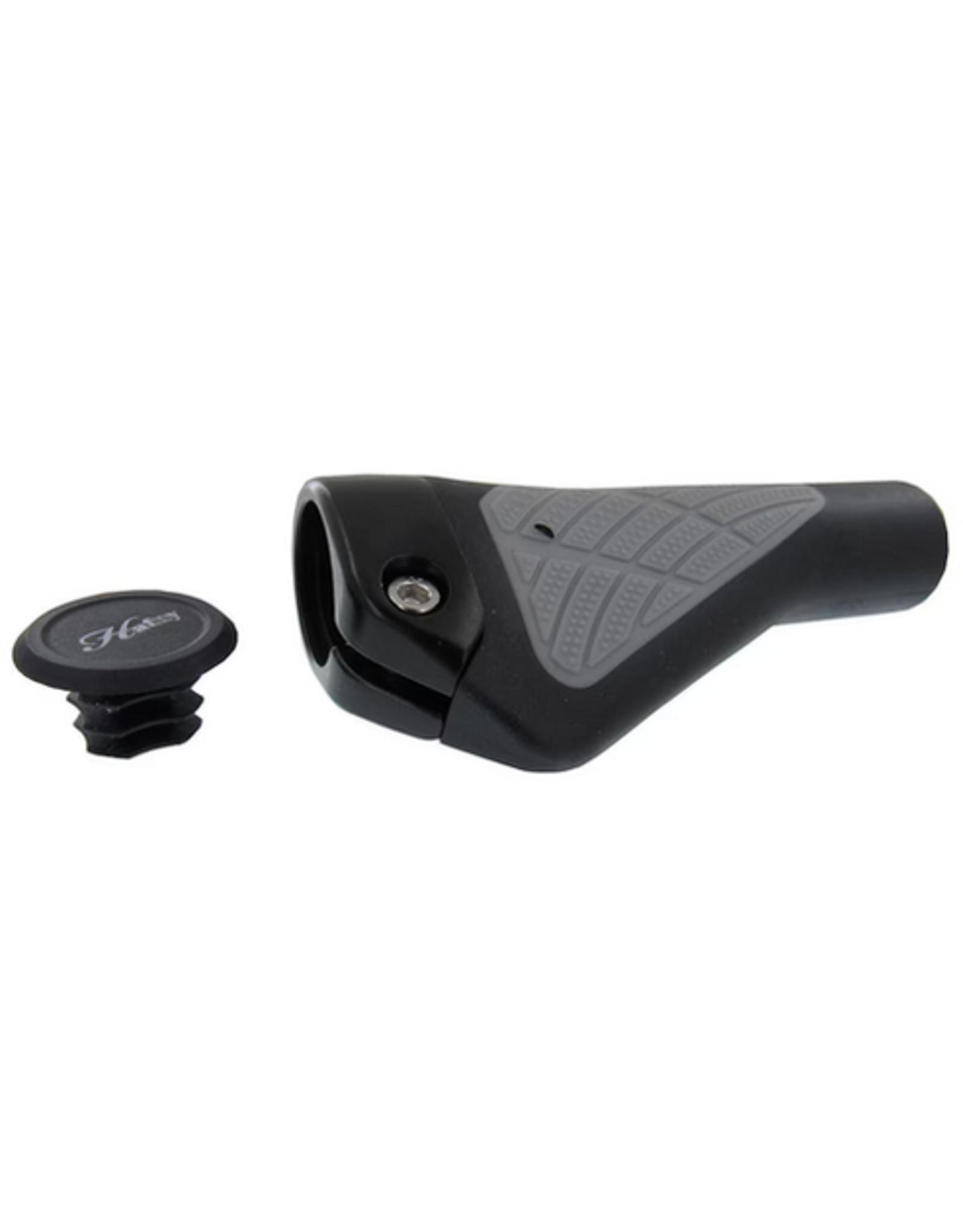 HAFNY HAFNY ERGONOMIC TPR HANDLEBAR GRIPS W/ALLOY CLAMP BLACK