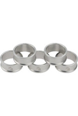 Wolf Tooth Components Wolf Tooth Headset Spacer 5 Pack 15mm Silver