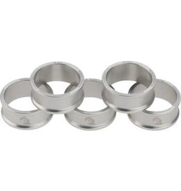 Wolf Tooth Components Wolf Tooth Headset Spacer 5 Pack 15mm Silver