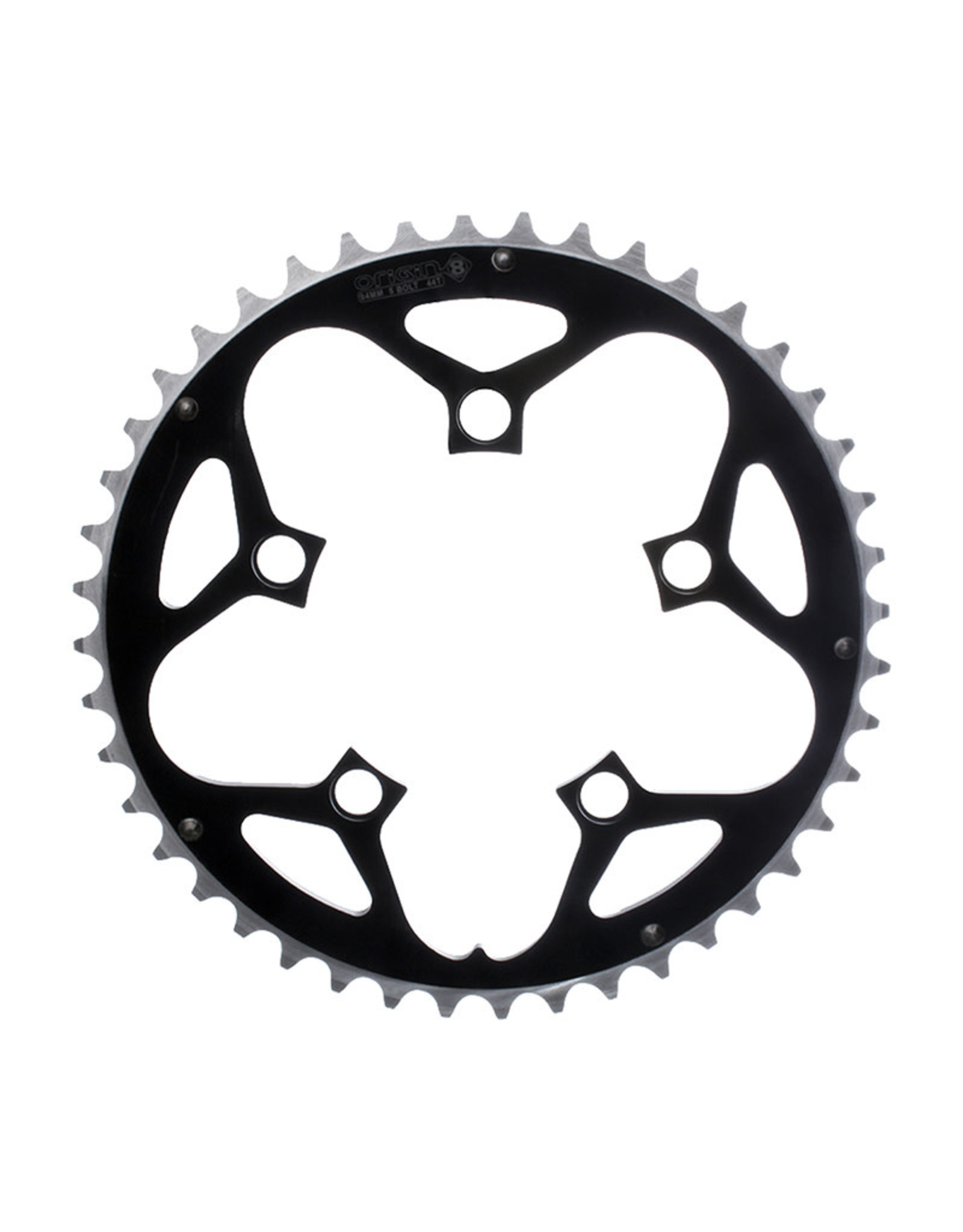 Origin-8 Origin-8 Multi Speed Chainring 110mm 5 BOLT 46T 8/9/10spd Black/Silver