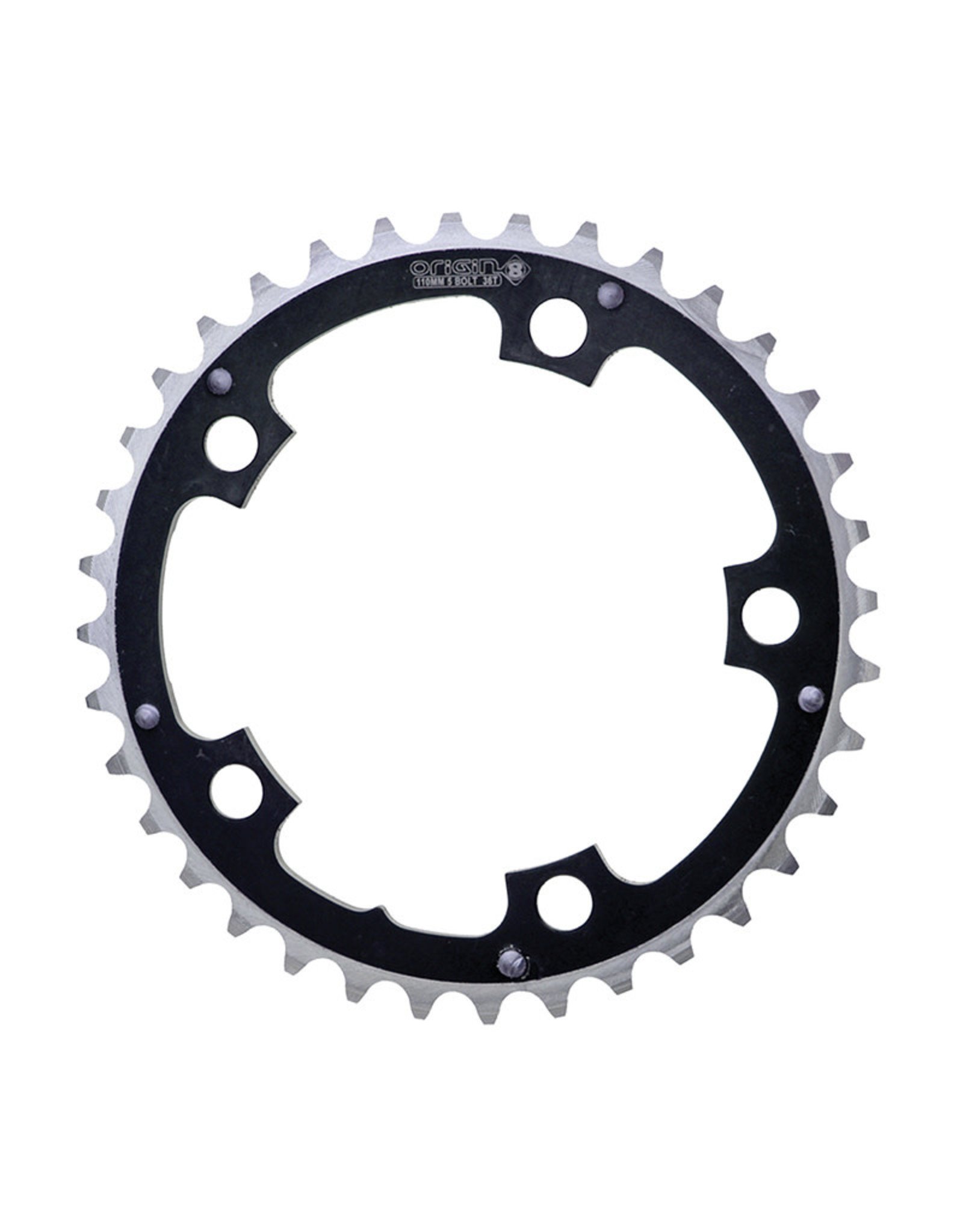 Origin-8 Origin-8 Multi Speed Chainring 110mm 8/9/10 36T Black/Silver