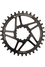 Wolf Tooth Components Wolf Tooth Direct Mount Chainring 36t SRAM Direct Mount Drop-Stop For SRAM 3-Bolt Cranksets 6mm Offset Black
