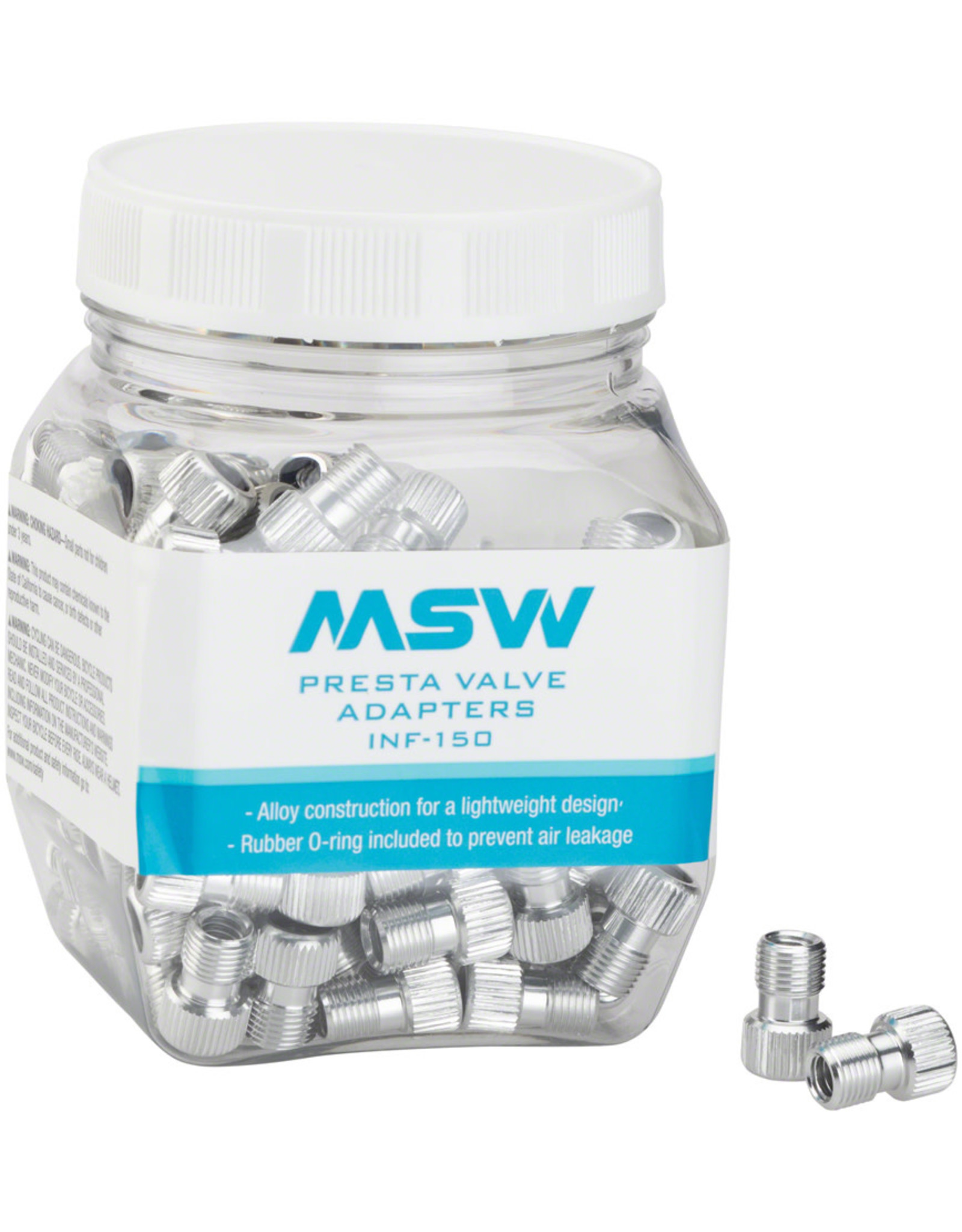 MSW MSW Presta Valve to Schrader Valve Adapter PVA, Single