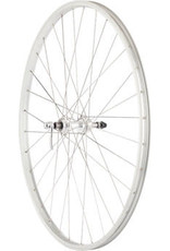 Dimension Quality Wheels Value Single Wall Series Rear Wheel - 700, QR x 130mm, Rim Brake, Freewheel, Silver, Clincher