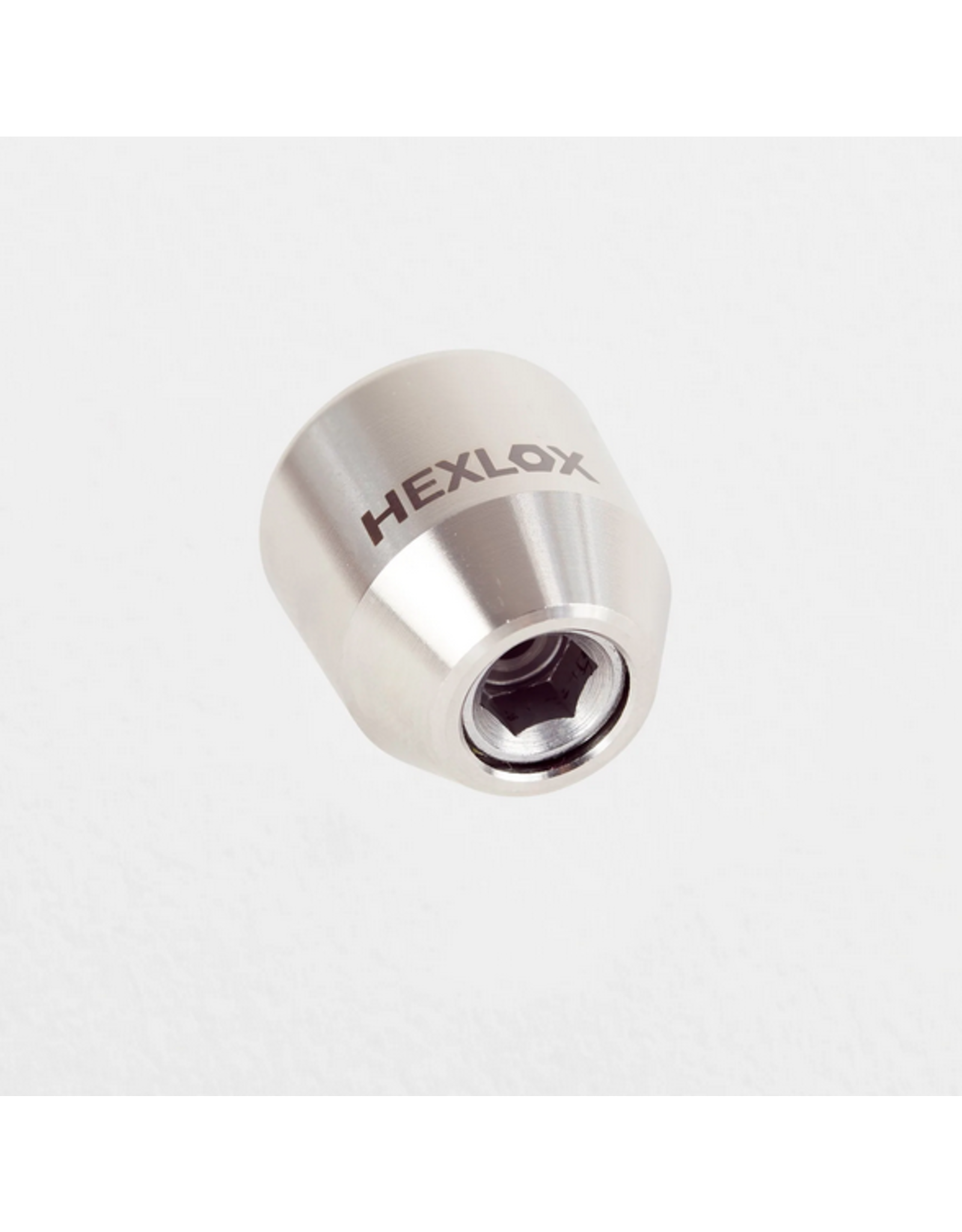Hexlox Hexnut Axle Nut, M10 (Rear), Silver