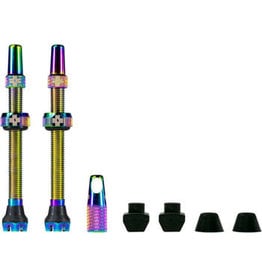 Muc-Off Muc-Off V2 Tubeless Valve Kit - Iridescent 44mm Pair