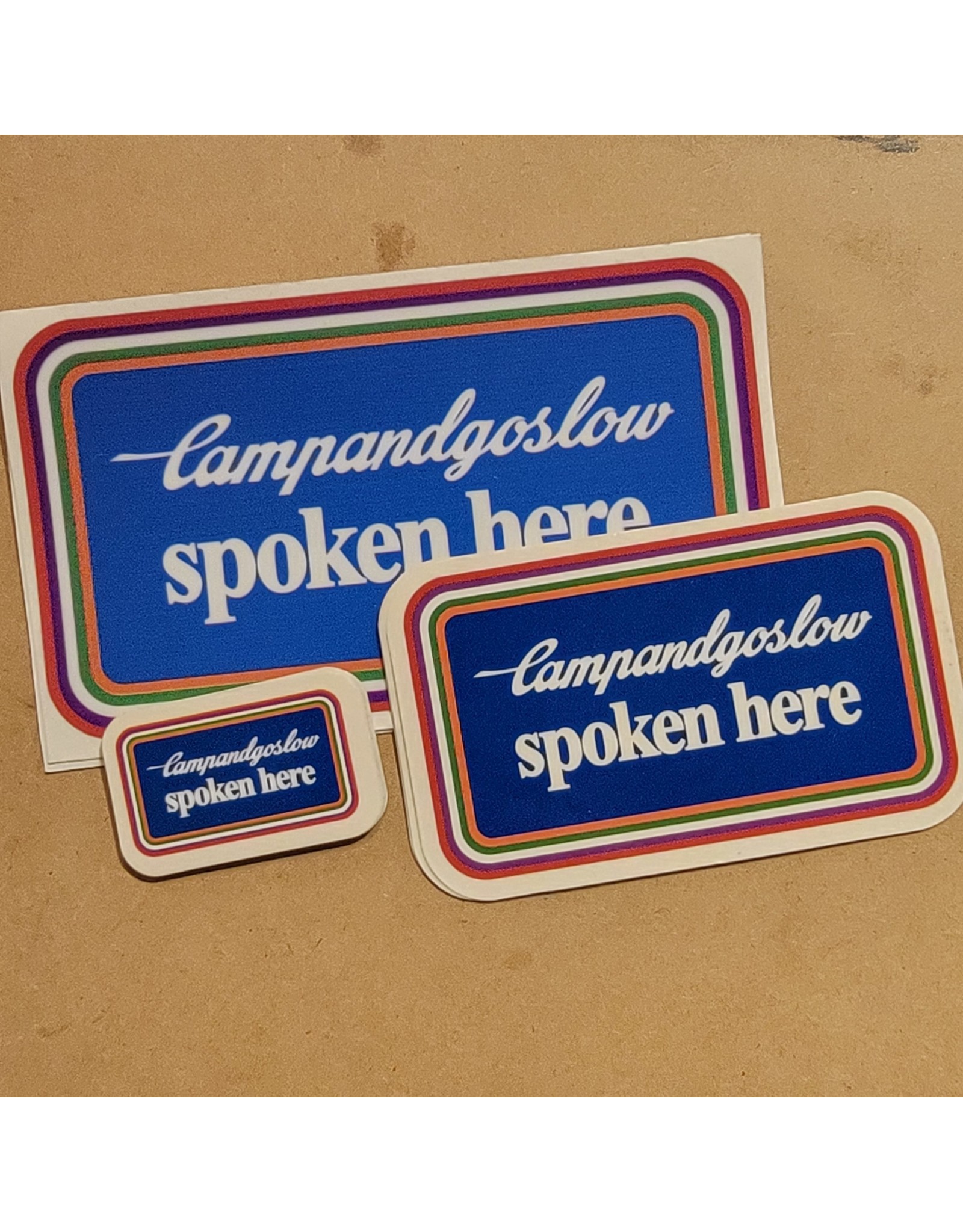 Campandgoslow Campandgoslow Vintage Campy Sticker Large