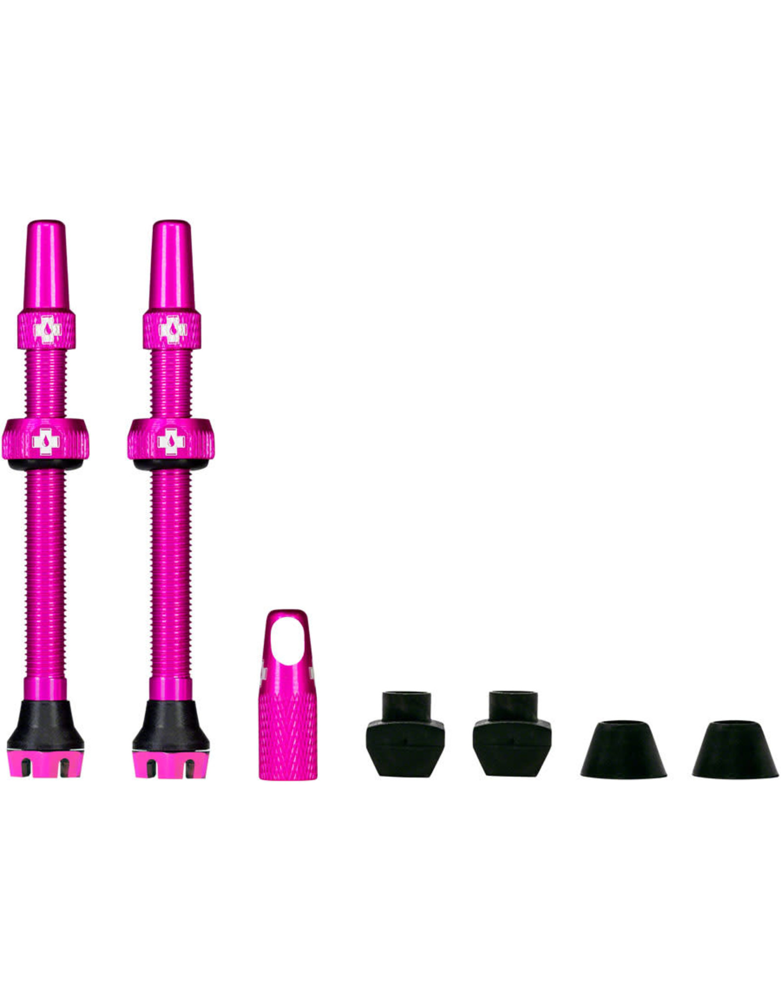 Muc-Off Muc-Off V2 Tubeless Valve Kit - Pink 44mm Pair