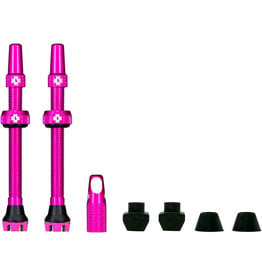 Muc-Off Muc-Off V2 Tubeless Valve Kit - Pink 44mm Pair