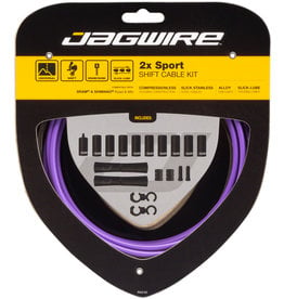 JAGWIRE Jagwire 2x Sport Shift Cable Kit SRAM/Shimano Purple