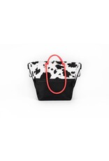 outer shell Outer Shell Everyday Tote Basket Bag Cow Print