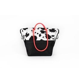Outer Shell Everyday Tote Basket Bag Cow Print