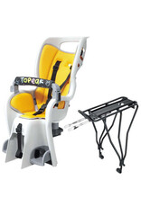 Topeak Topeak Baby Seat II Child Seat With Disc Compatible Rear Rack - Fits 29", MTX 2.0, Gray/Yellow