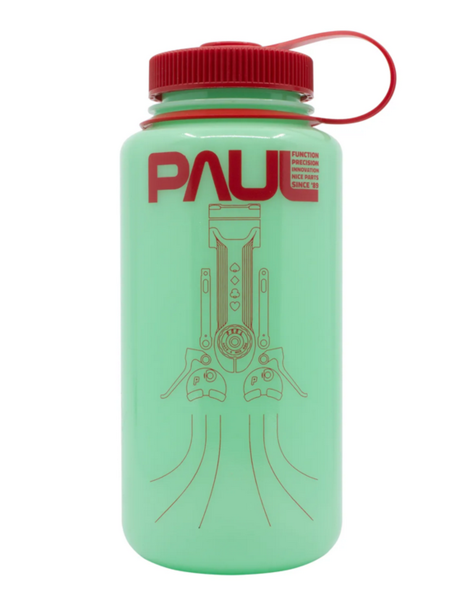 Paul Component Engineering Paul Nalgene Nasa Water Bottle 32oz Glow + Red