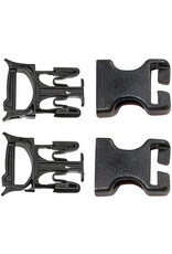 Ortlieb Ortlieb Repair Buckles: Fits 25mm Straps. Male and Female Buckle Set, sold in pairs, Black