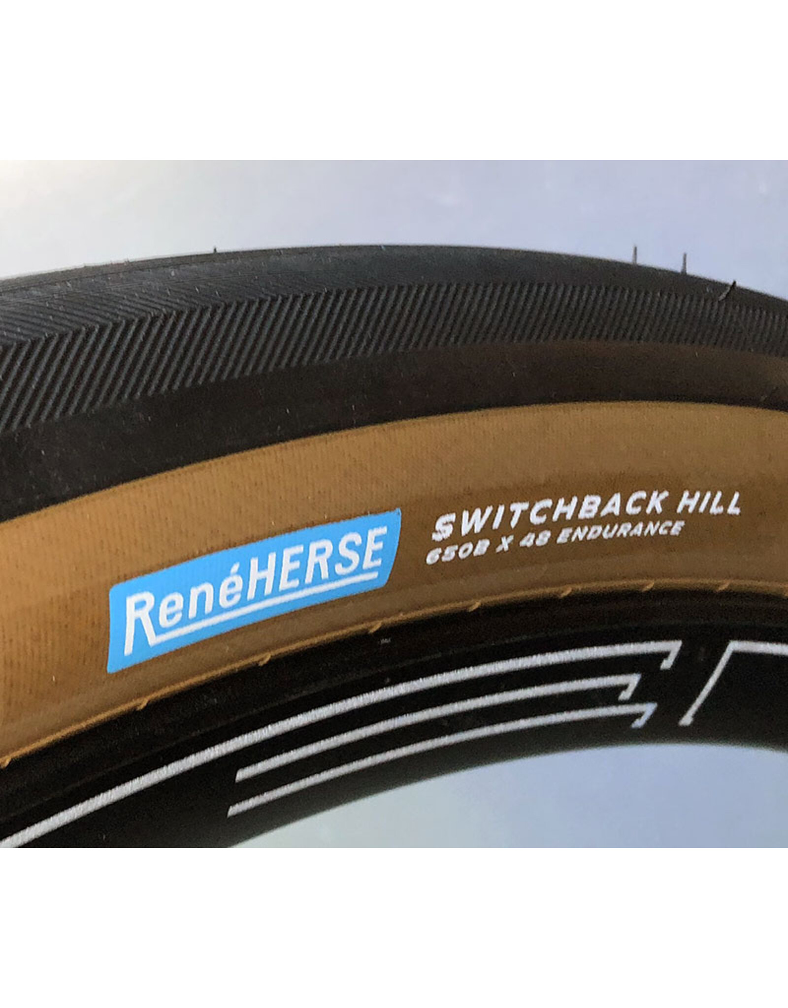 PANARACER Rene Herse 650b x 48 Switchback Hill TC - Endurance Casing, Dark Tan