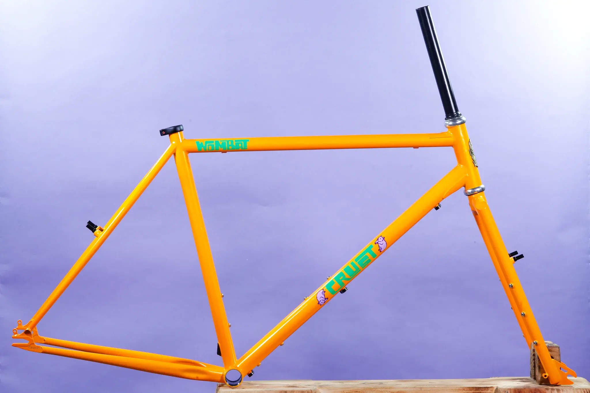 Crust Wombat Metallic Tangerine MD Single Speed Frame