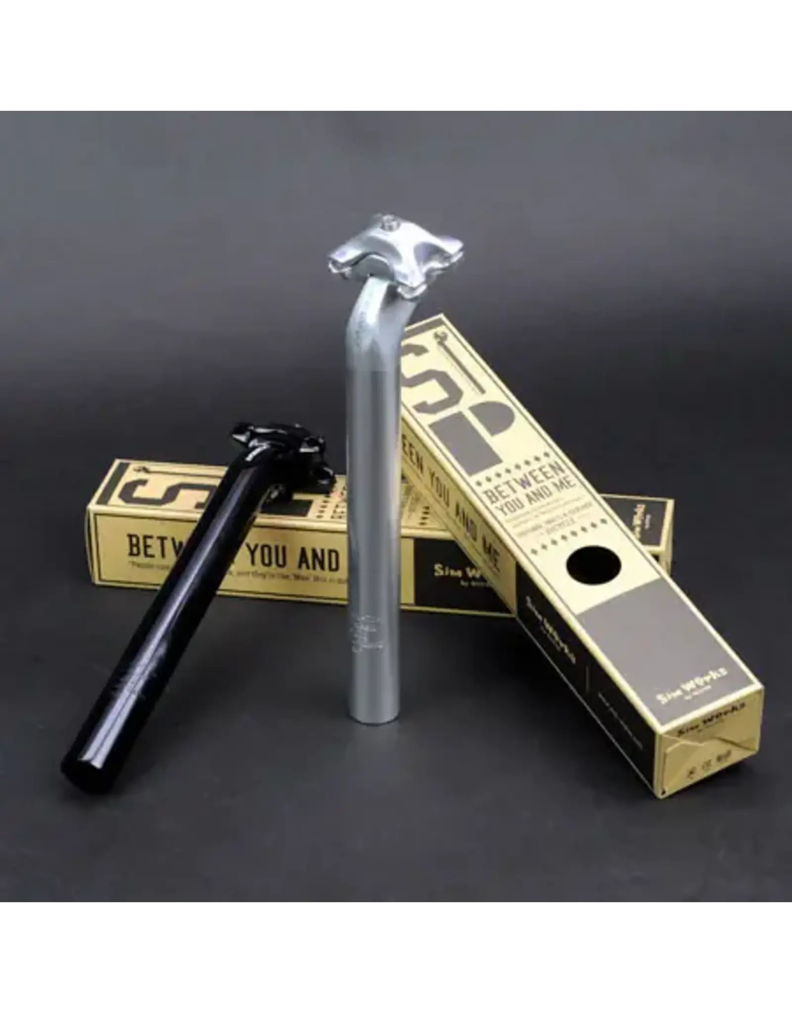 SimWorks SimWorks Silver Beatnik Seat Post 27.2 300mm