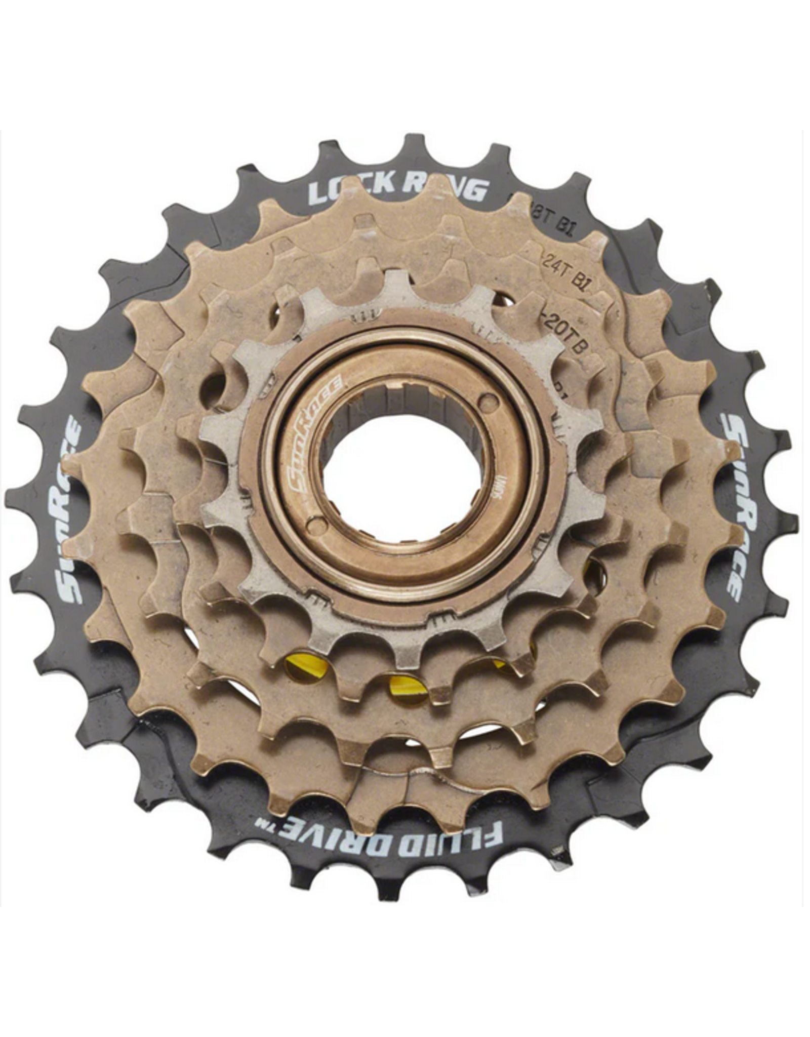 SUNRACE SunRace M2A 5-speed 14-28 Freewheel INDEX Black/Brown