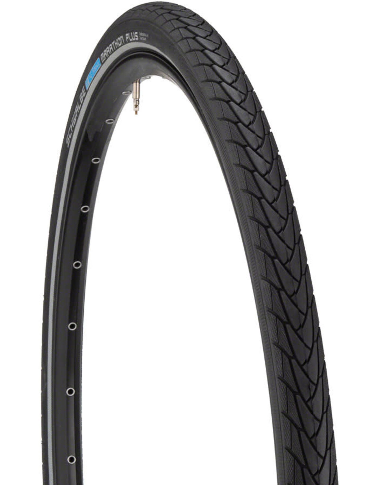 Schwalbe Schwalbe Marathon Plus Tire - 700 x 45 / 47, Clincher, Wire, Black/Reflective, Performance, Endurance, SmartGuard, E-50
