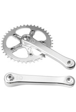 Velo Orange Velo Orange Single Ring Crankset w/ Narrow-Wide Chainring - 170mm, 42t, Square Taper JIS Spindle Interface, Polished Aluminum