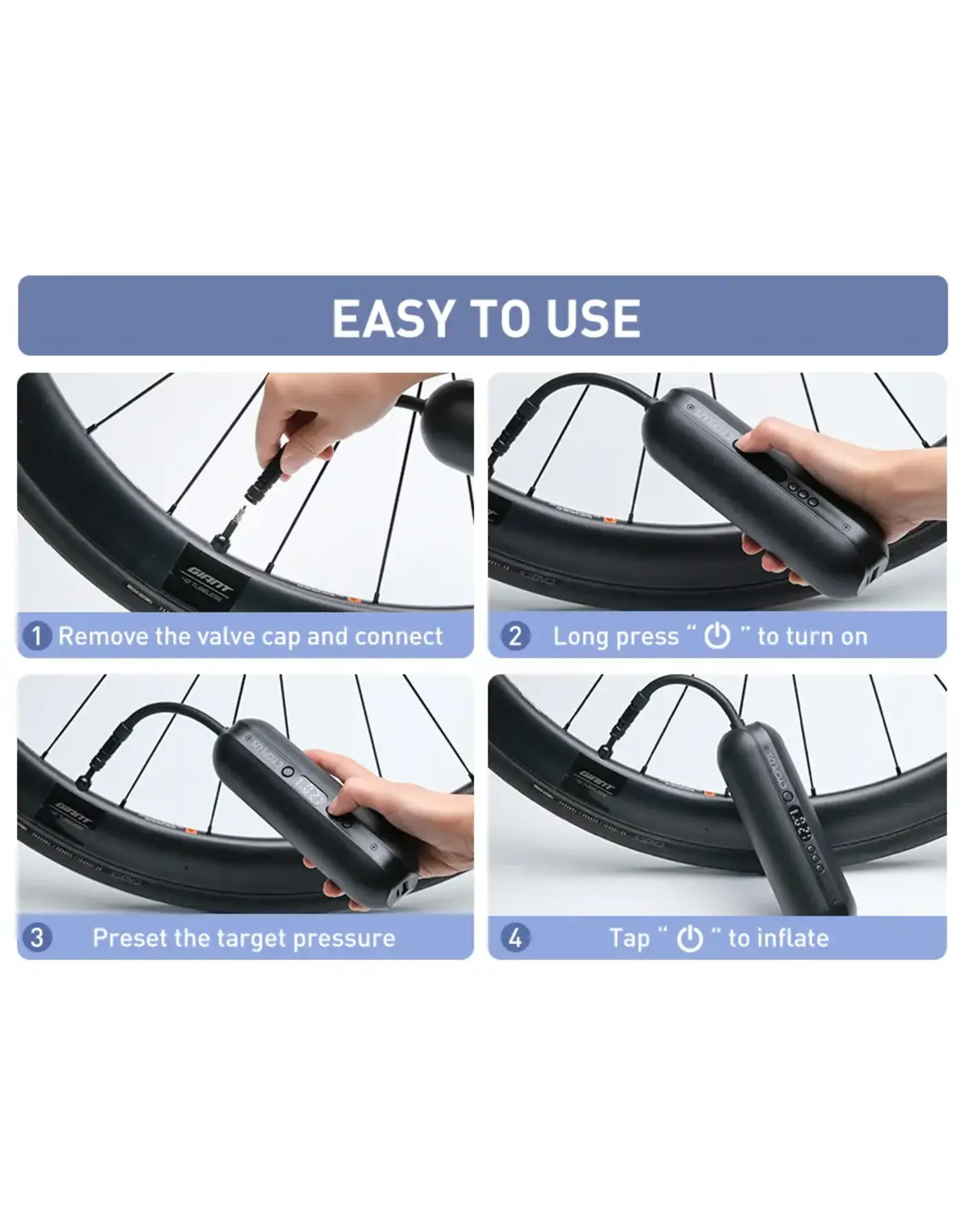 Cycplus A2 electric tire inflator pump