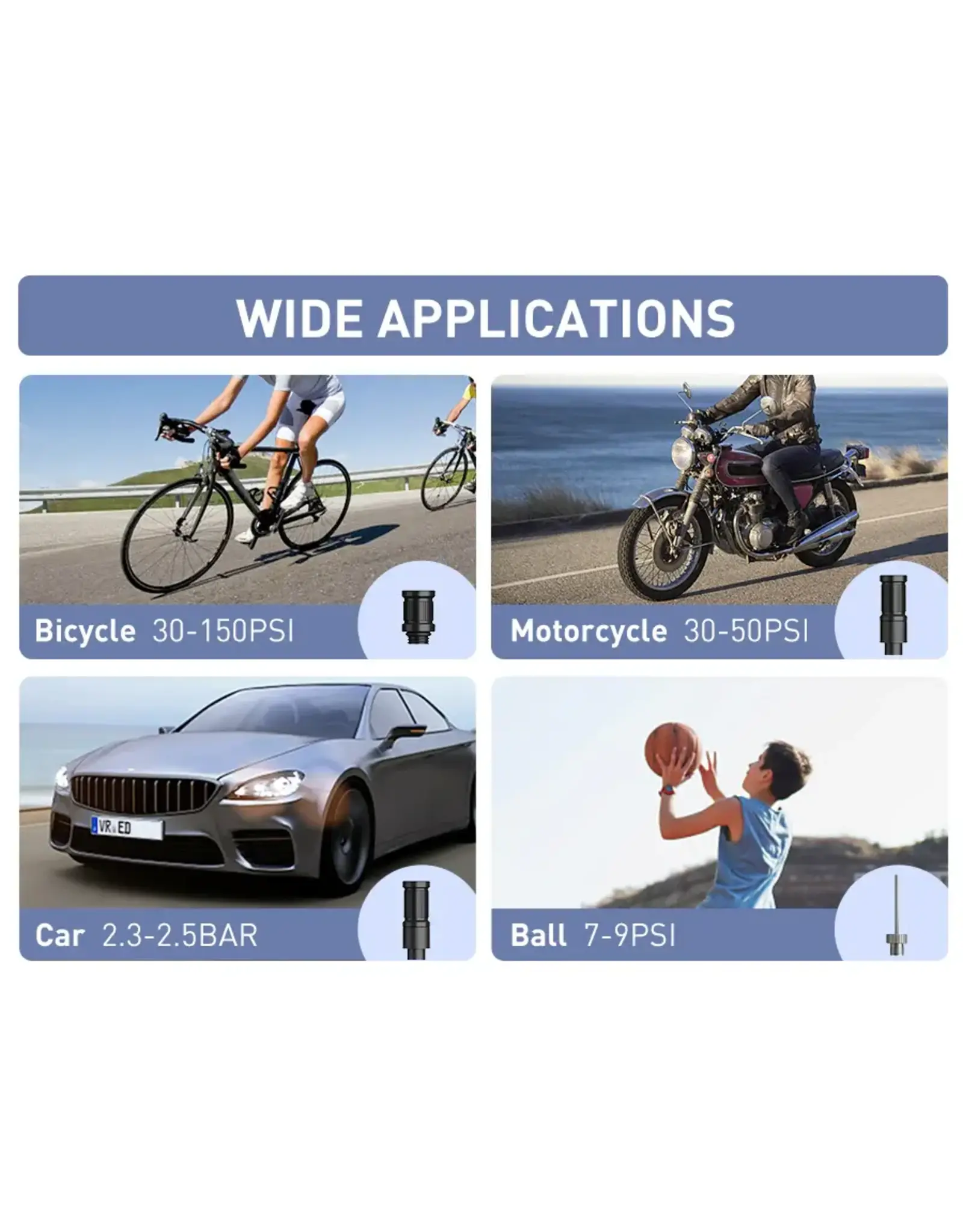 Cycplus A2 electric tire inflator pump