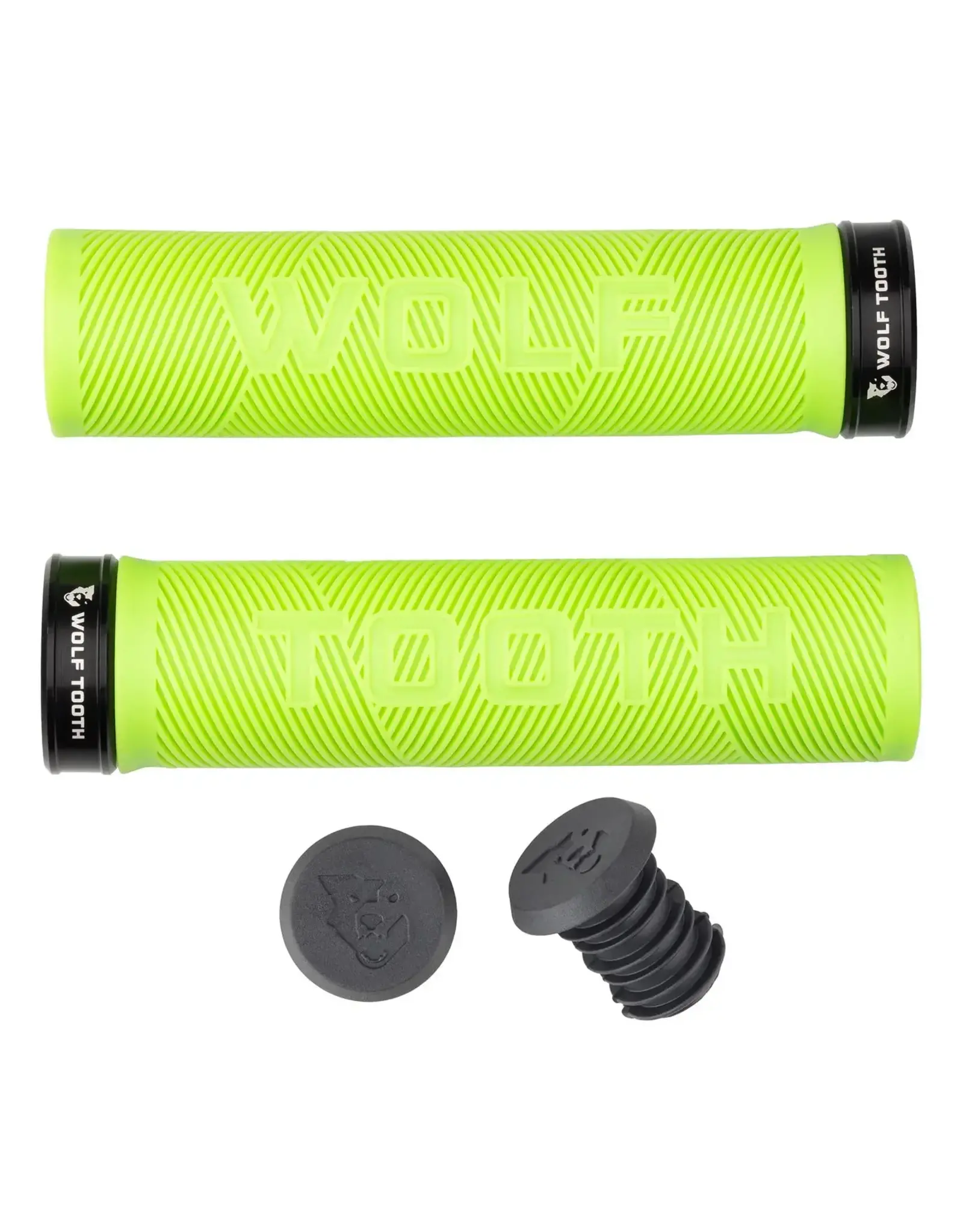 Wolf Tooth Components Wolf Tooth Echo Lock On Grips COLORED RUBBER