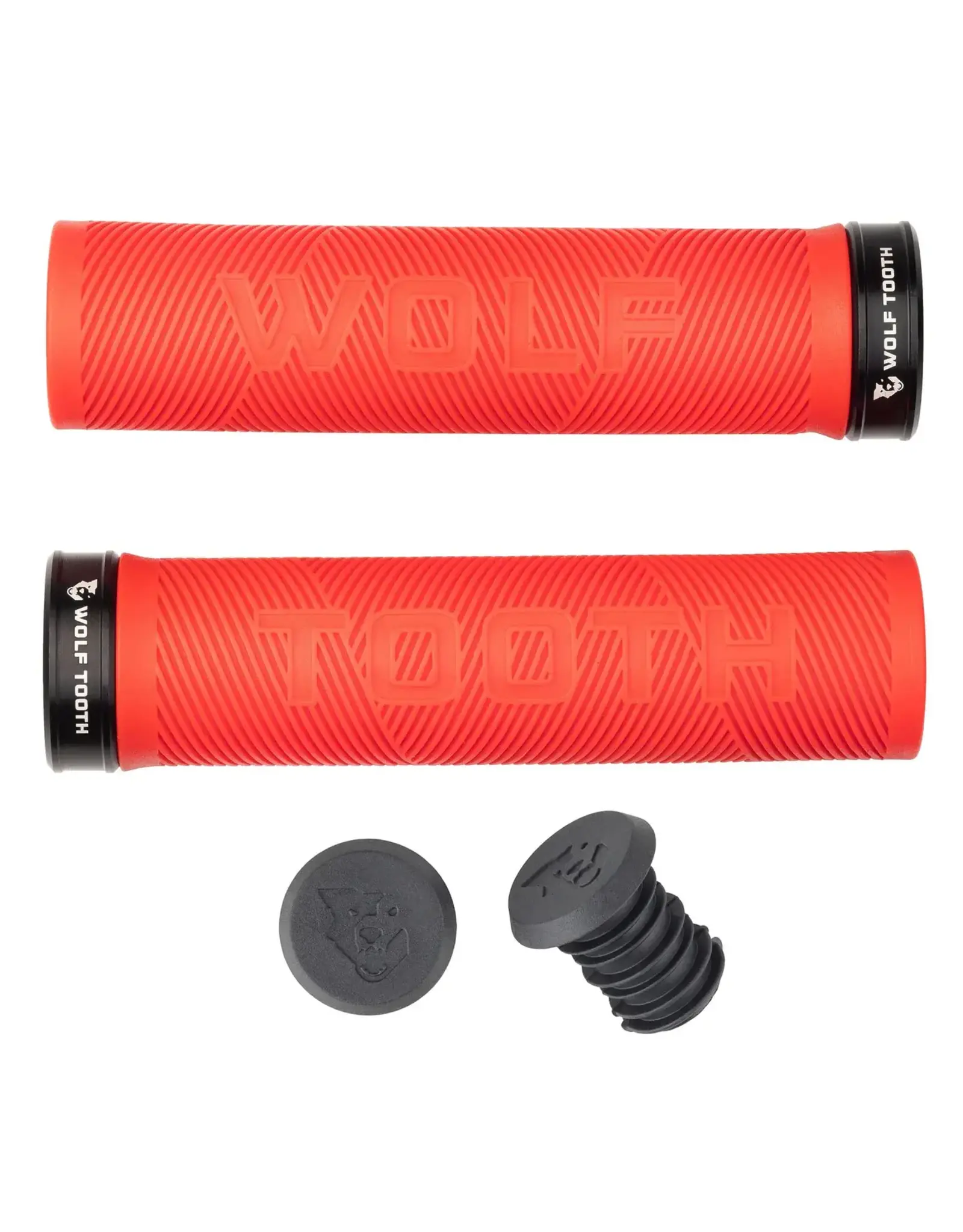 Wolf Tooth Components Wolf Tooth Echo Lock On Grips COLORED RUBBER