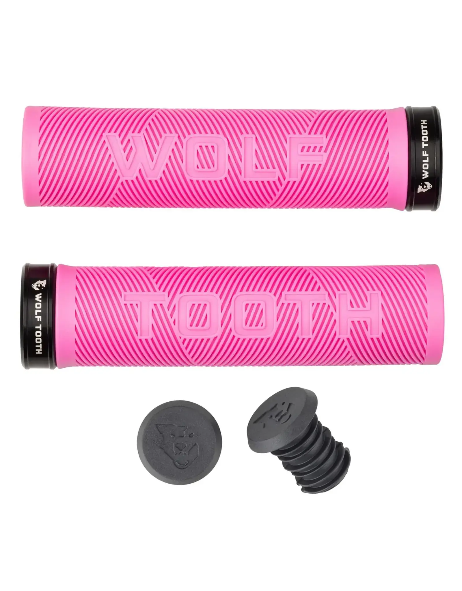 Wolf Tooth Components Wolf Tooth Echo Lock On Grips COLORED RUBBER